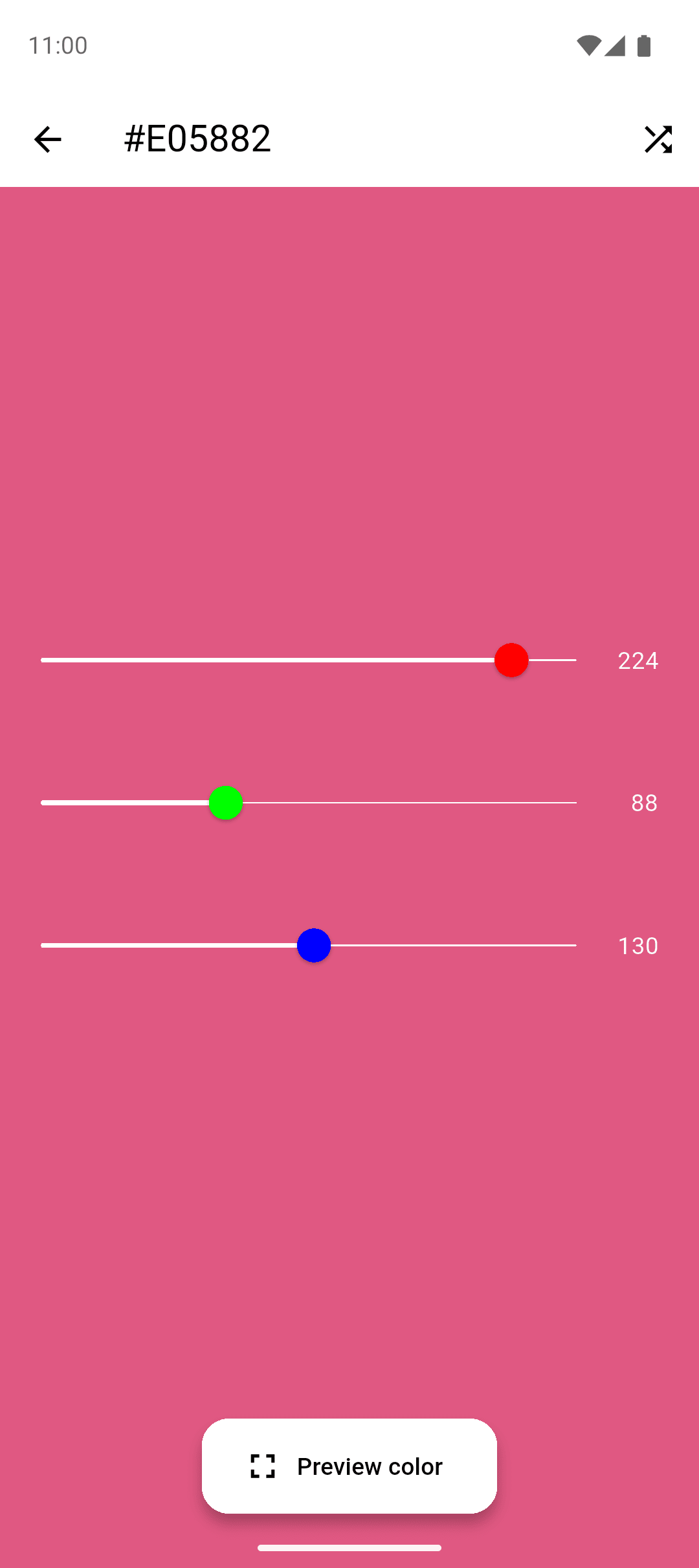 RGB Color Wallpaper Pro Android Screenshot: Millions of custom wallpapers